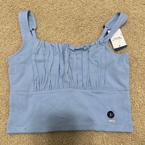 Blue Crop Top
